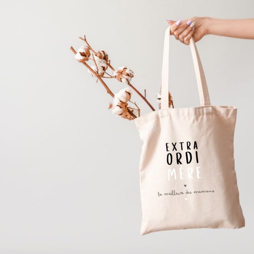 Tote bag EXTRA ORDI MERE en coton biologique – Image 2