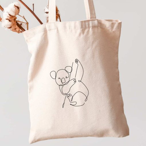 Tote bag Naturel en coton recyclé Koala