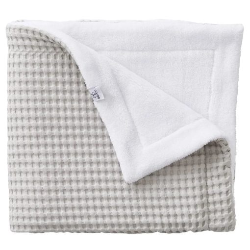 Maxi couverture bébé en coton gaufré nuage