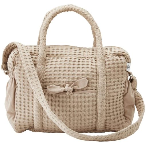 Sac à langer en coton gaufré – Coloris Latté