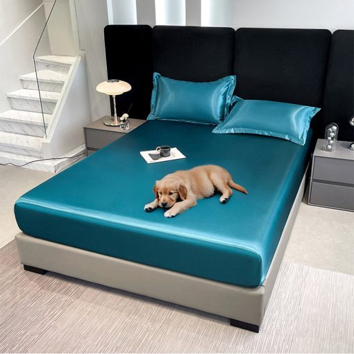 Housse de matelas imperméable en satin ajustée résistante aux poils pour animaux de compagnie – Image 2