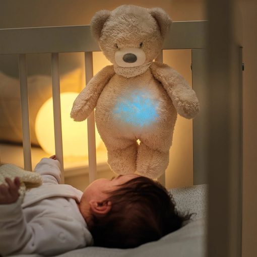 Veilleuse Peluche Ours Sleepy beige