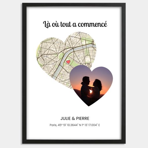 Affiche lieu de rencontre avec photo - Cadre personnalisé – Image 2