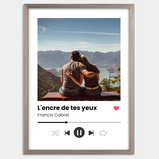 Affiche Spotify personnalisée - Cadre personnalisé musique