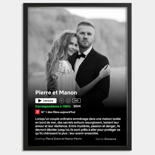 Affiche personnalisée film Netflix - Cadre netflix personnalisé – Image 2