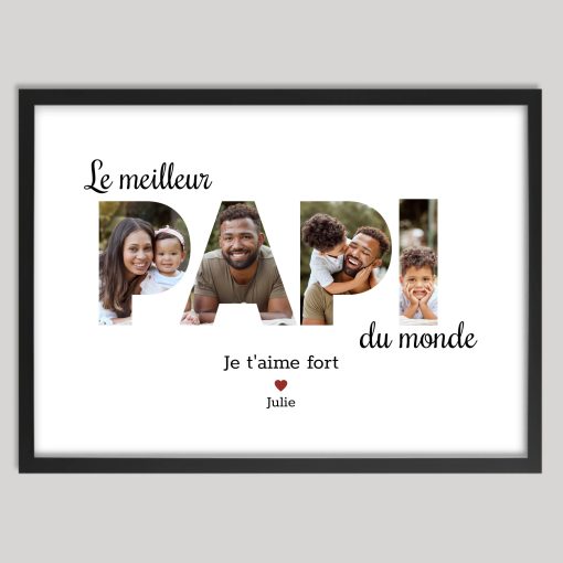Meilleur papi du monde - Cadre personnalisé papi – Image 2