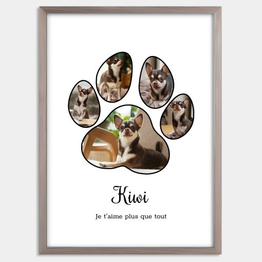 Montage photo chien et chat - Cadre personnalisé animaux
