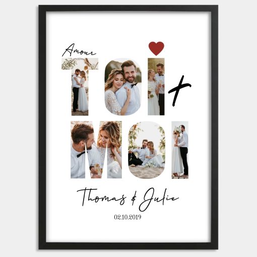Affiche Toi et moi - Cadre personnalisé couple – Image 2