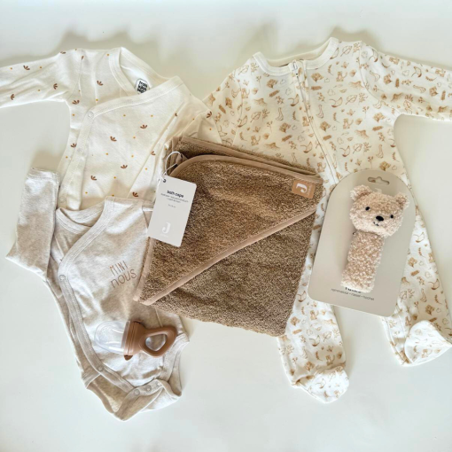 Coffret Cadeau de Naissance – Élégance & Douceur en Tons Neutres – Image 2