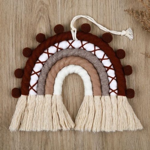 Arc en ciel bébé macramé – Image 2