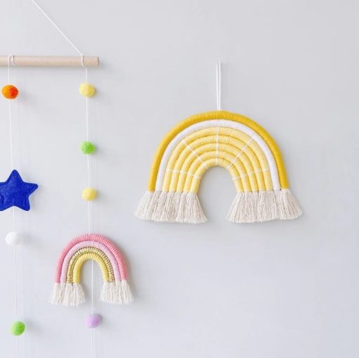 Arc en ciel macramé jaune – Image 2