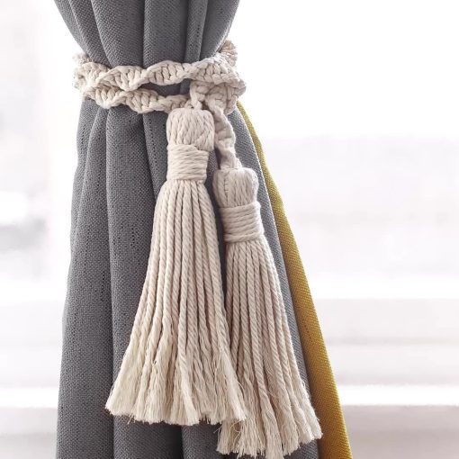 Attache rideau corde macramé – Image 2