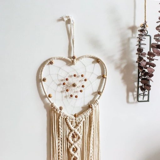 Attrape rêve cœur macramé – Image 2