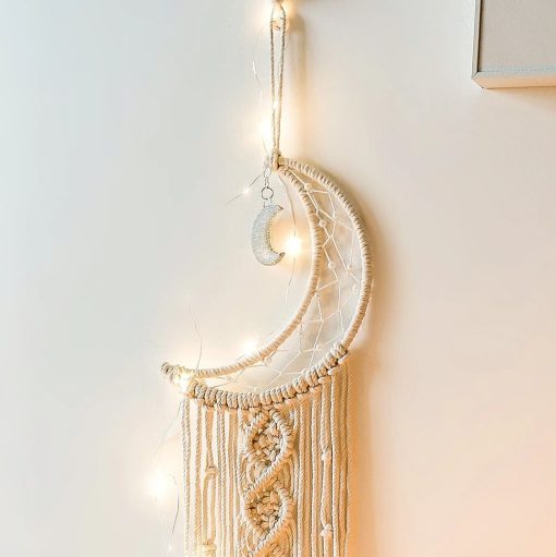 Attrape rêve macramé lune – Image 2