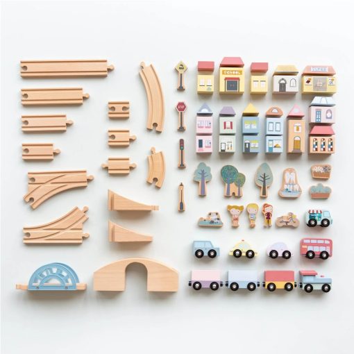 Circuit de train en bois XXL – Little Dutch – Image 2
