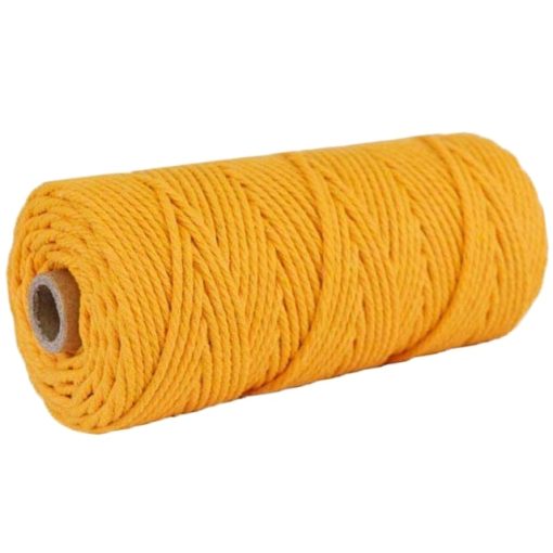 Corde macramé 2 mm moutarde 100m – Image 2