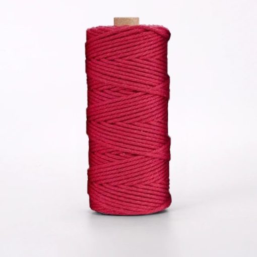 Corde macramé 2 mm rouge 100m