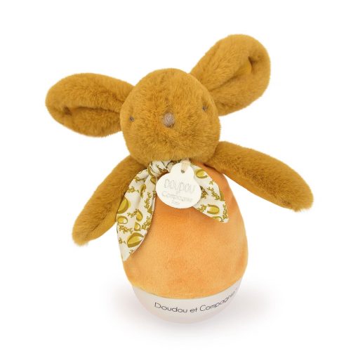 Veilleuse bebe musicale Culbuto ocre - 16 cm