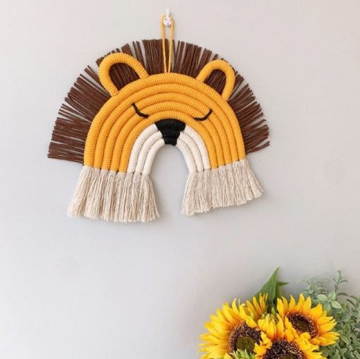 Déco bébé arc en ciel macramé – Image 2