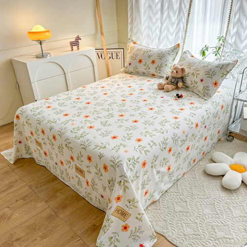 Parure de draps de protection en TPU imperméable imprimé floral – Image 2