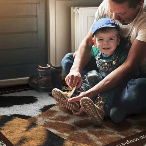 Tapis de porte antitache antidérapant avec imprimé animal pour pattes de chien boueuses – Image 2