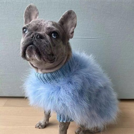 Pull à col roulé en tricot doux et moelleux pour chien – Image 2