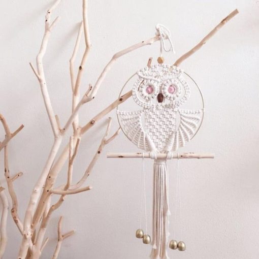 Attrape rêve hibou macramé – Image 2