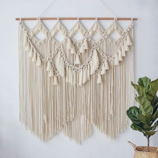 Macramé mural tête de lit