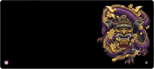 Masque de samouraï embrassé violet