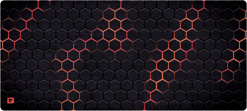 Grille hexagonale rouge