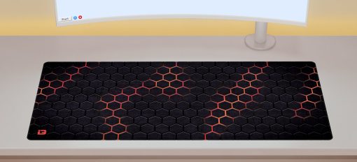 Grille hexagonale rouge – Image 2