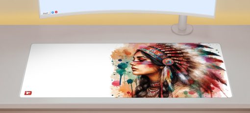 Aquarelle représentant une femme amérindienne – Image 2