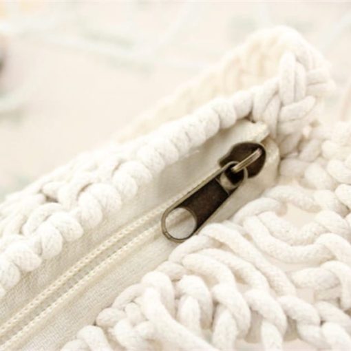 Sac macramé beige – Image 2