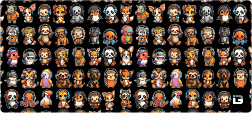 Animaux mignons - Noir